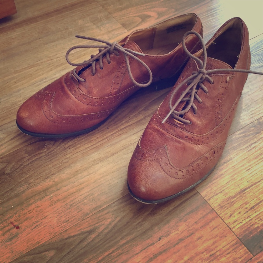 Clark’s Indigo brown leather Oxford women’s shoes